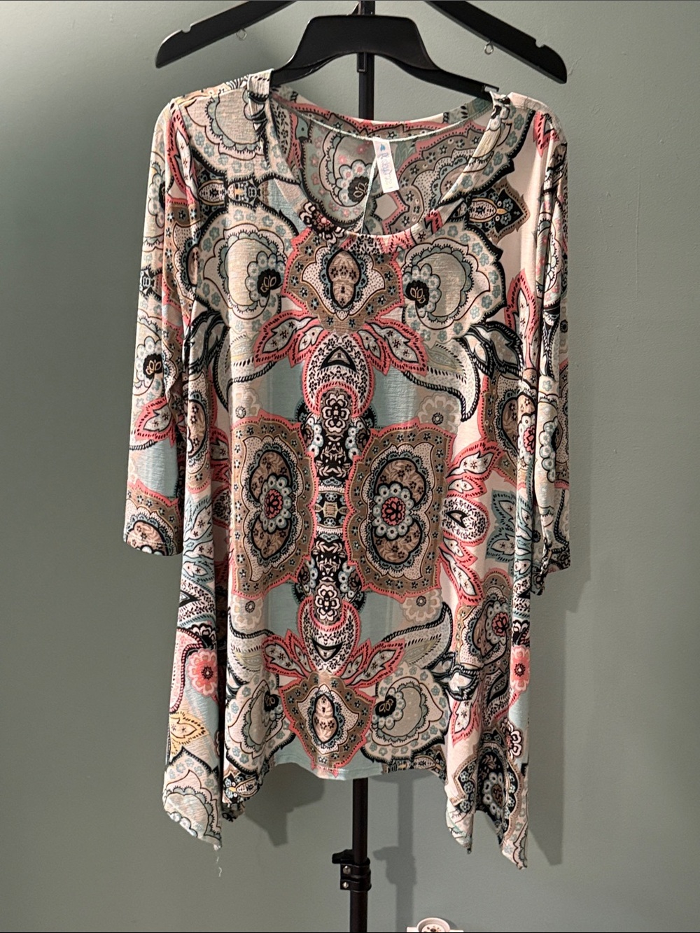 Paisley Print Women's Top - Multicolor